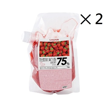 딸기청 1kg 2개세트 [ 까로망 ]